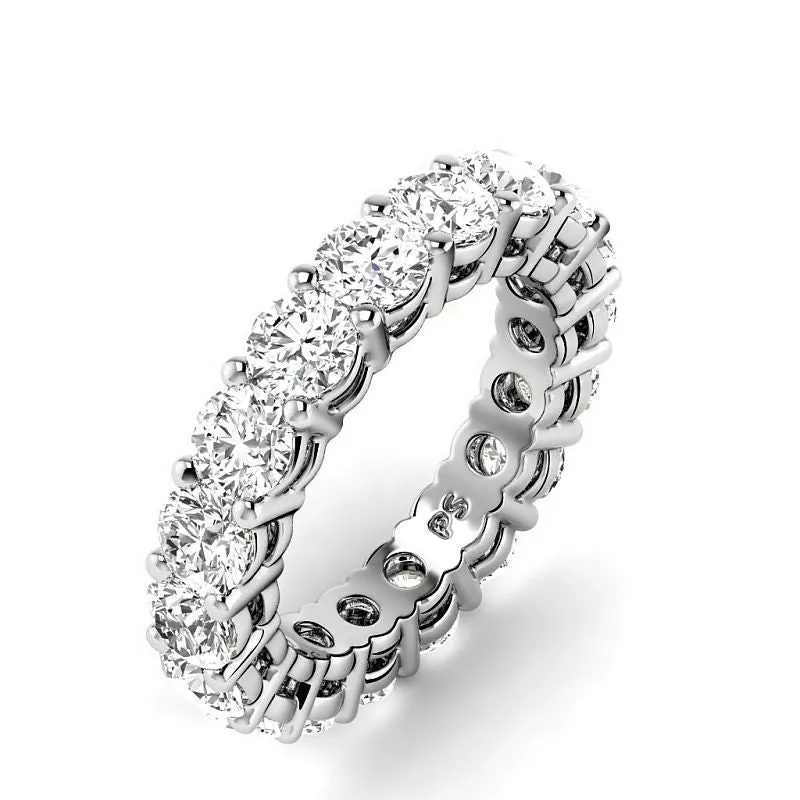 2.50-6.00 CT Round Cut Lab Grown Diamonds - Eternity Ring