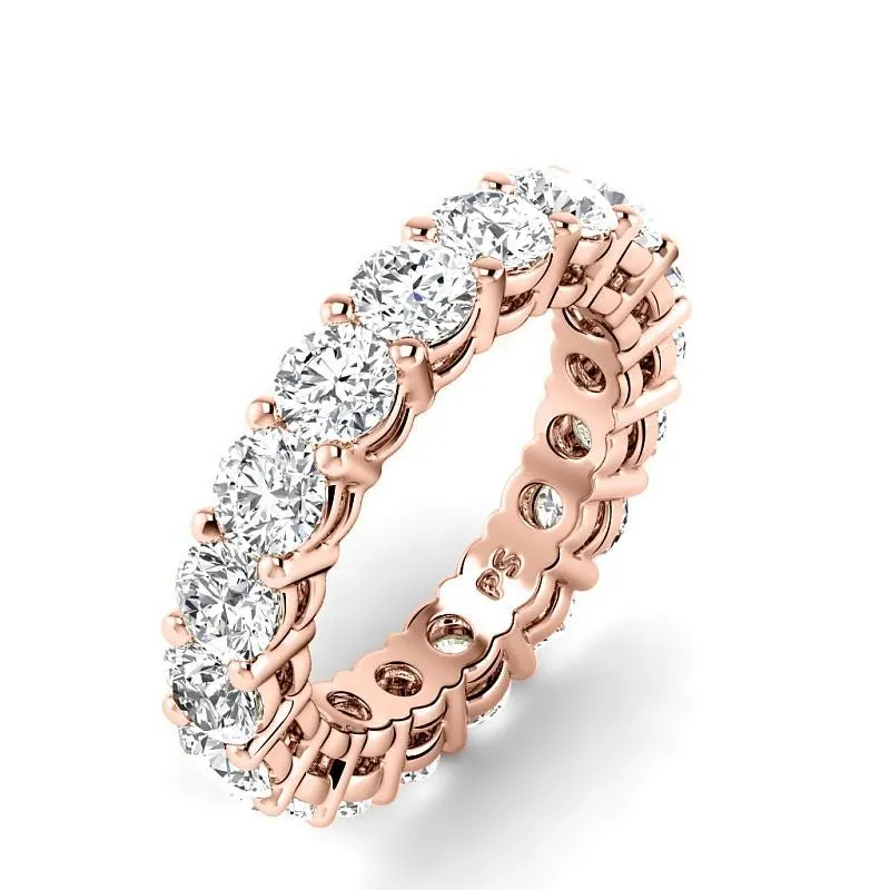 2.50-6.00 CT Round Cut Lab Grown Diamonds - Eternity Ring