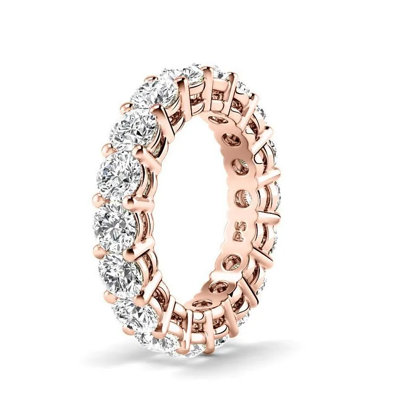 2.50-6.00 CT Round Cut Lab Grown Diamonds - Eternity Ring