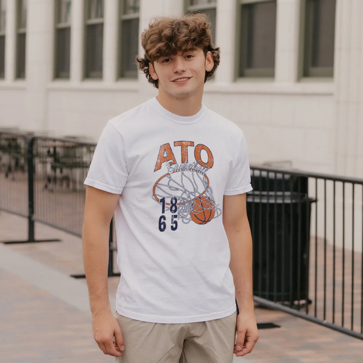 ATO Comfort Colors Retro Basketball Short Sleeve Tee