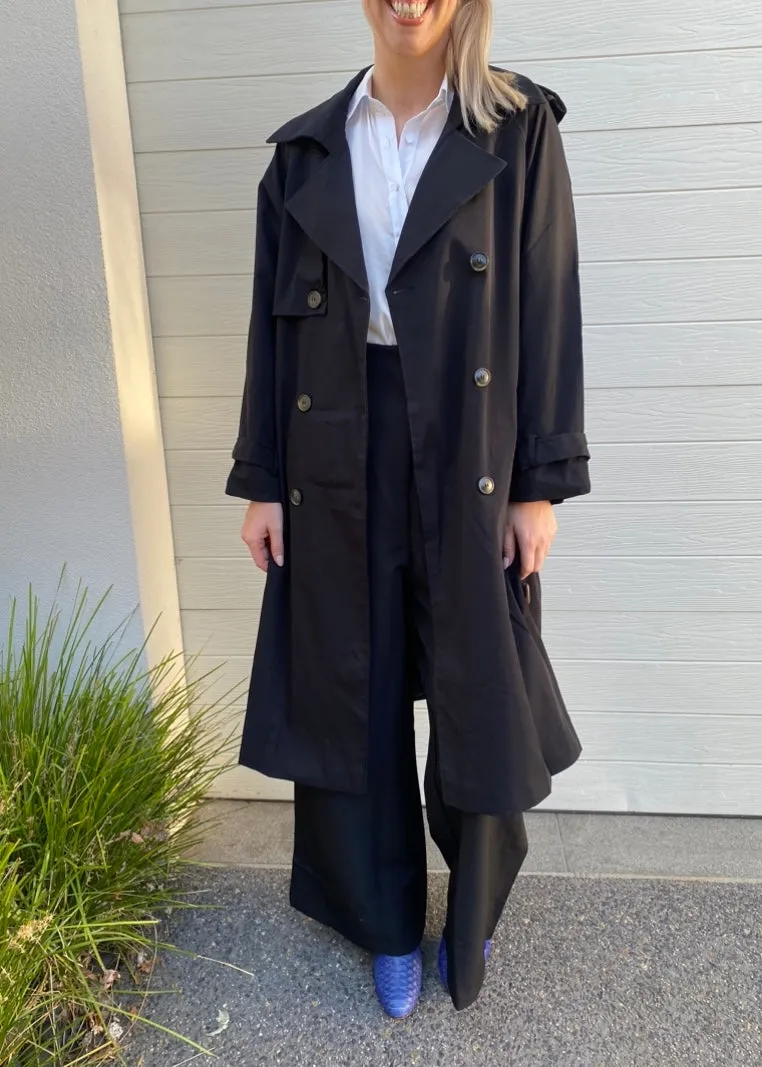 Ava Trench Coat / Black