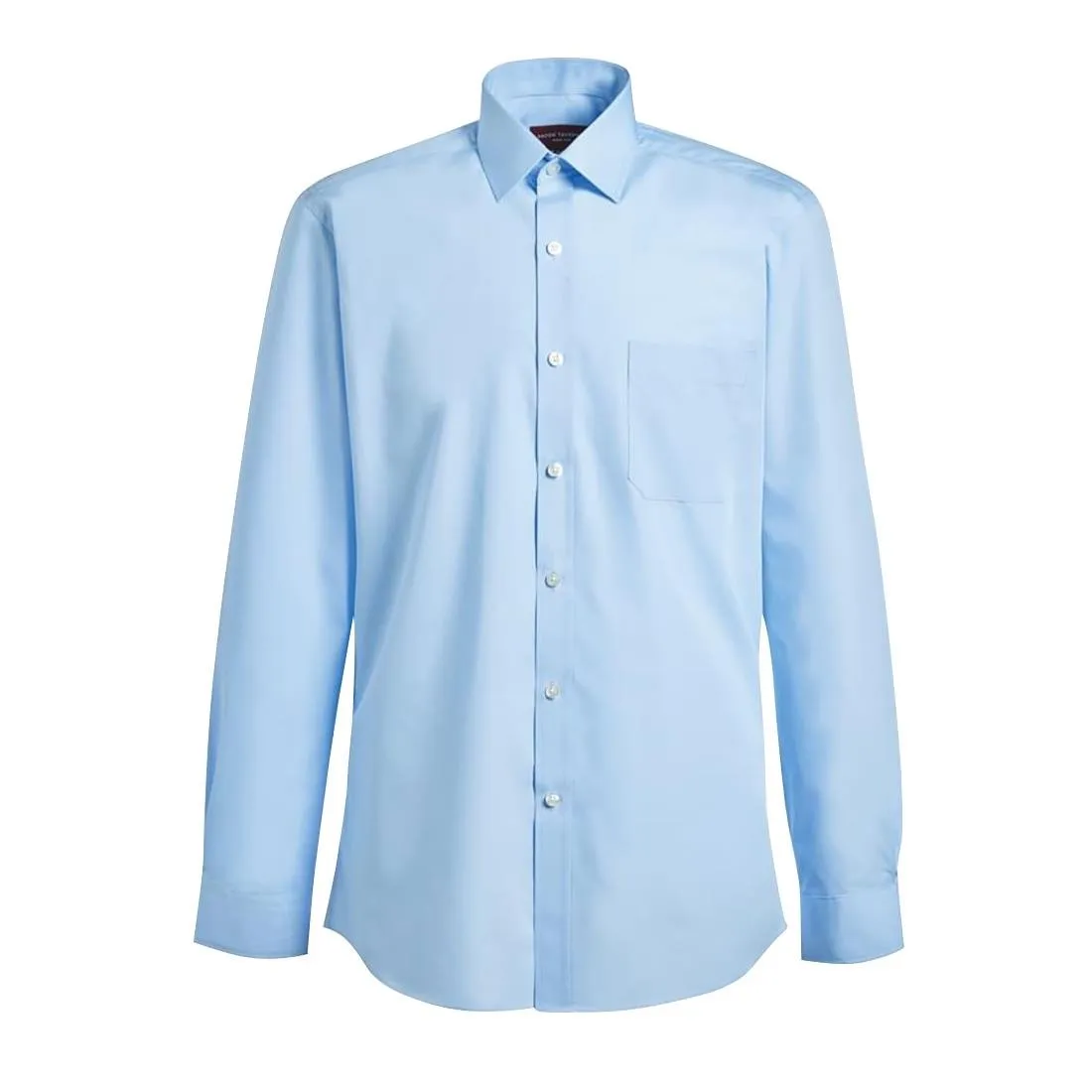 BA146-18 Brook Taverner Mens Long Sleeve Rapino Shirt Blue 18"