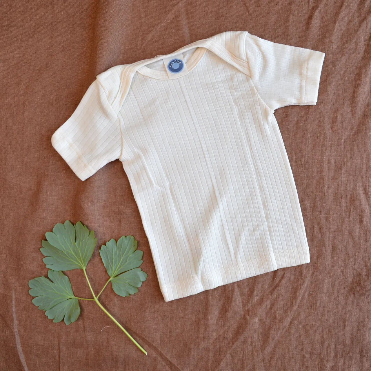 Baby T-Shirt - Organic Cotton/Merino/Silk (0-3y)