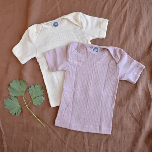 Baby T-Shirt - Organic Cotton/Merino/Silk (0-3y)