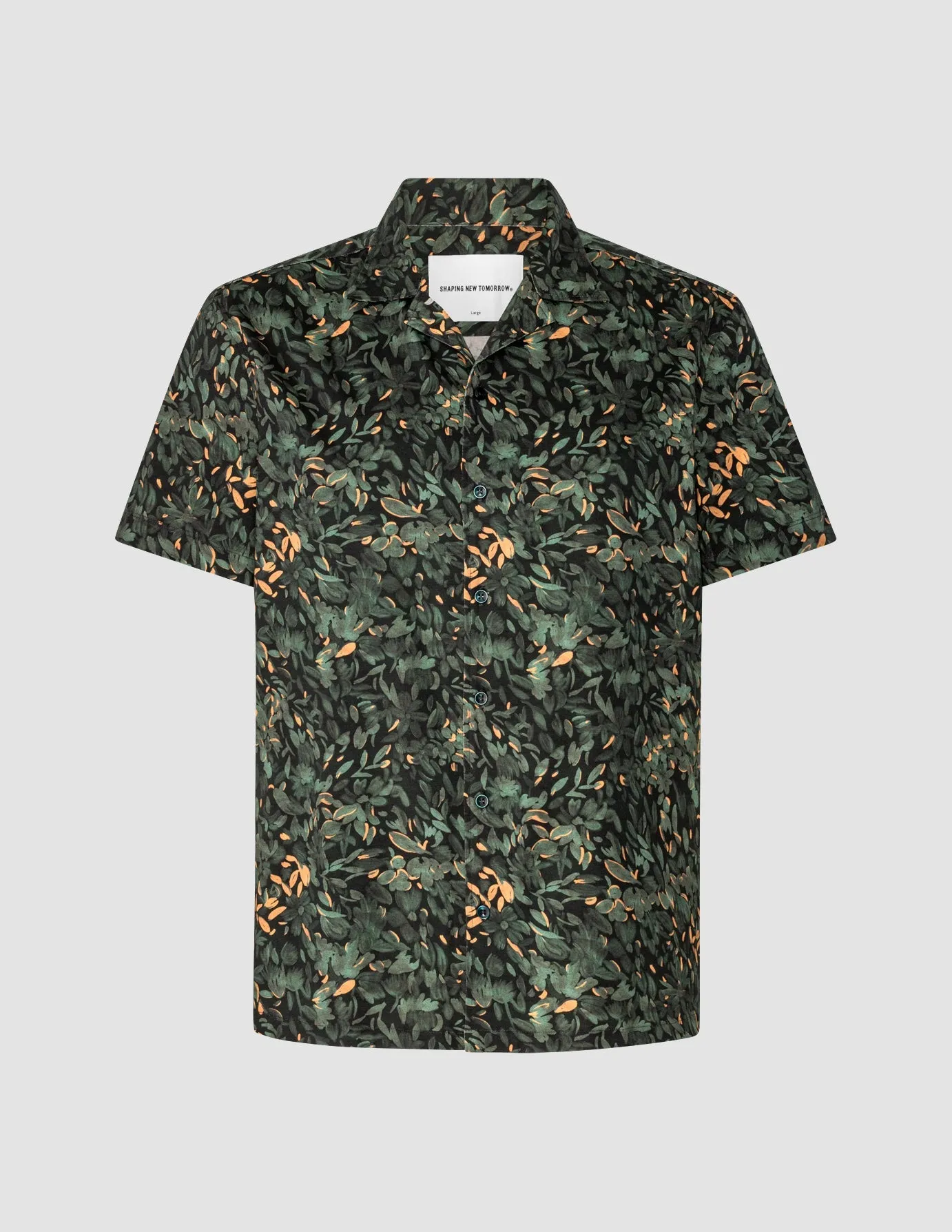 Bowling Short Sleeve Shirt Forest Night