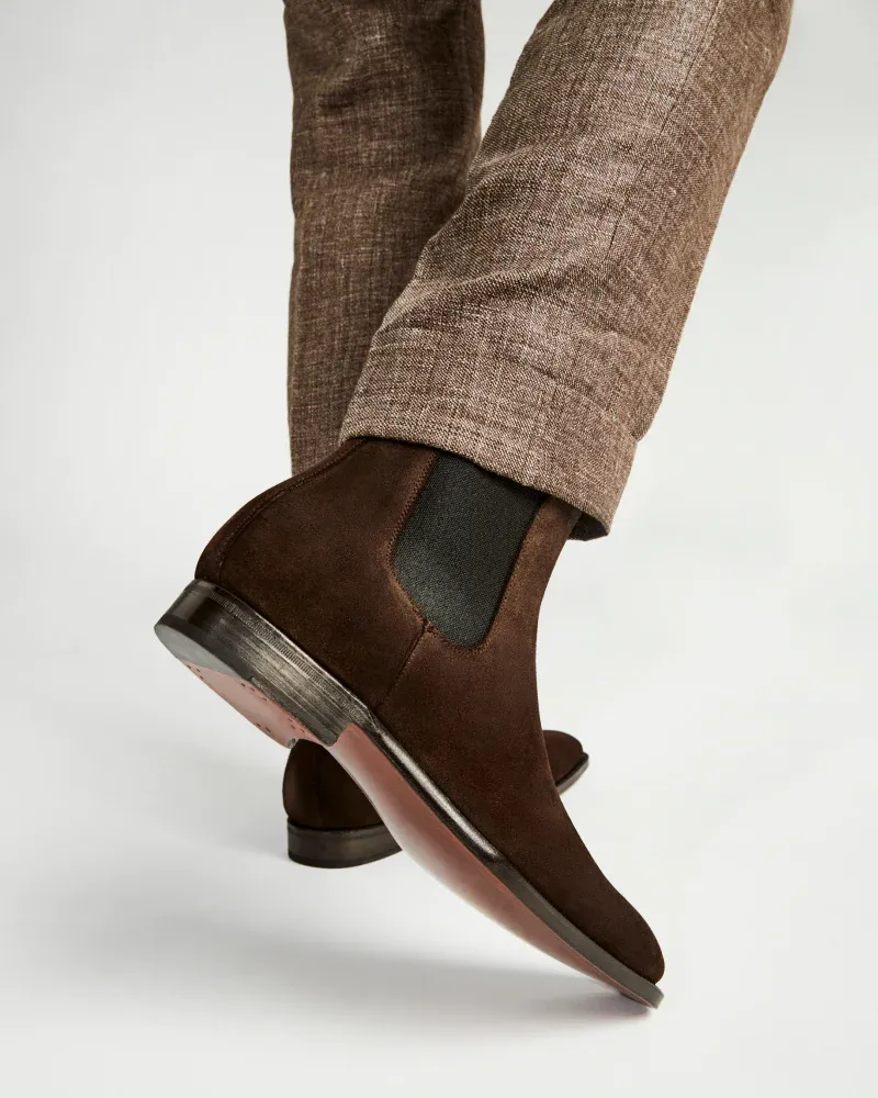 Brown Suede Chelsea Boot