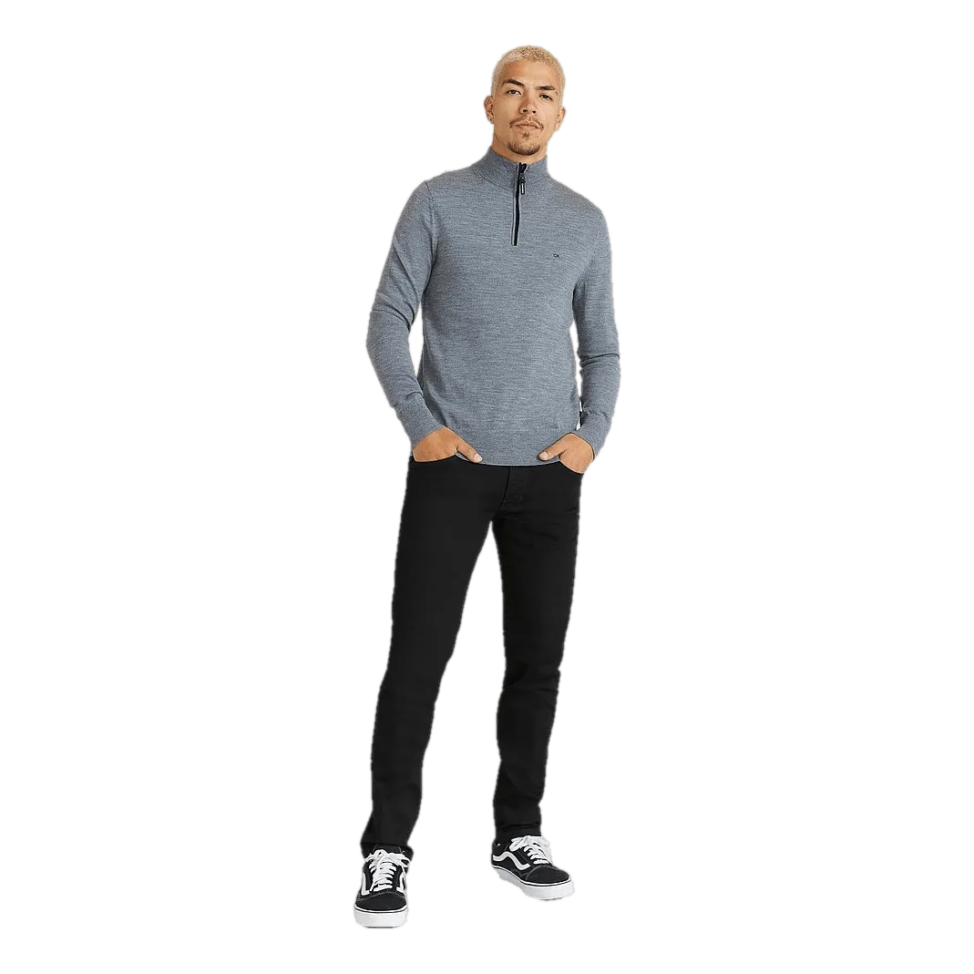 Calvin Klein Superior Wool Quarter Zip Mid