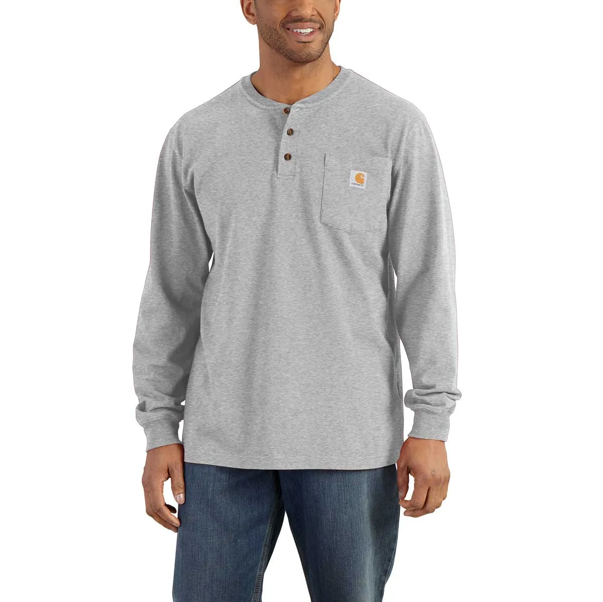 Carhartt K128 Classic Long-Sleeve Henley Shirt