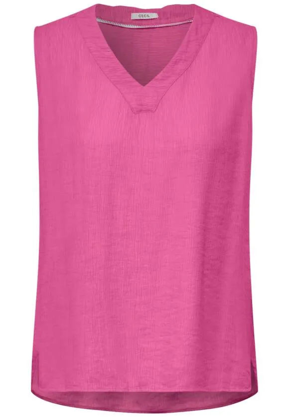 Cecil V neck sleeveless top Black Or Pink 34477