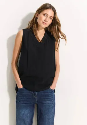 Cecil V neck sleeveless top Black Or Pink 34477