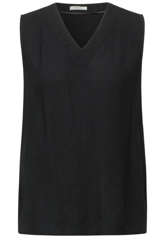 Cecil V neck sleeveless top Black Or Pink 34477