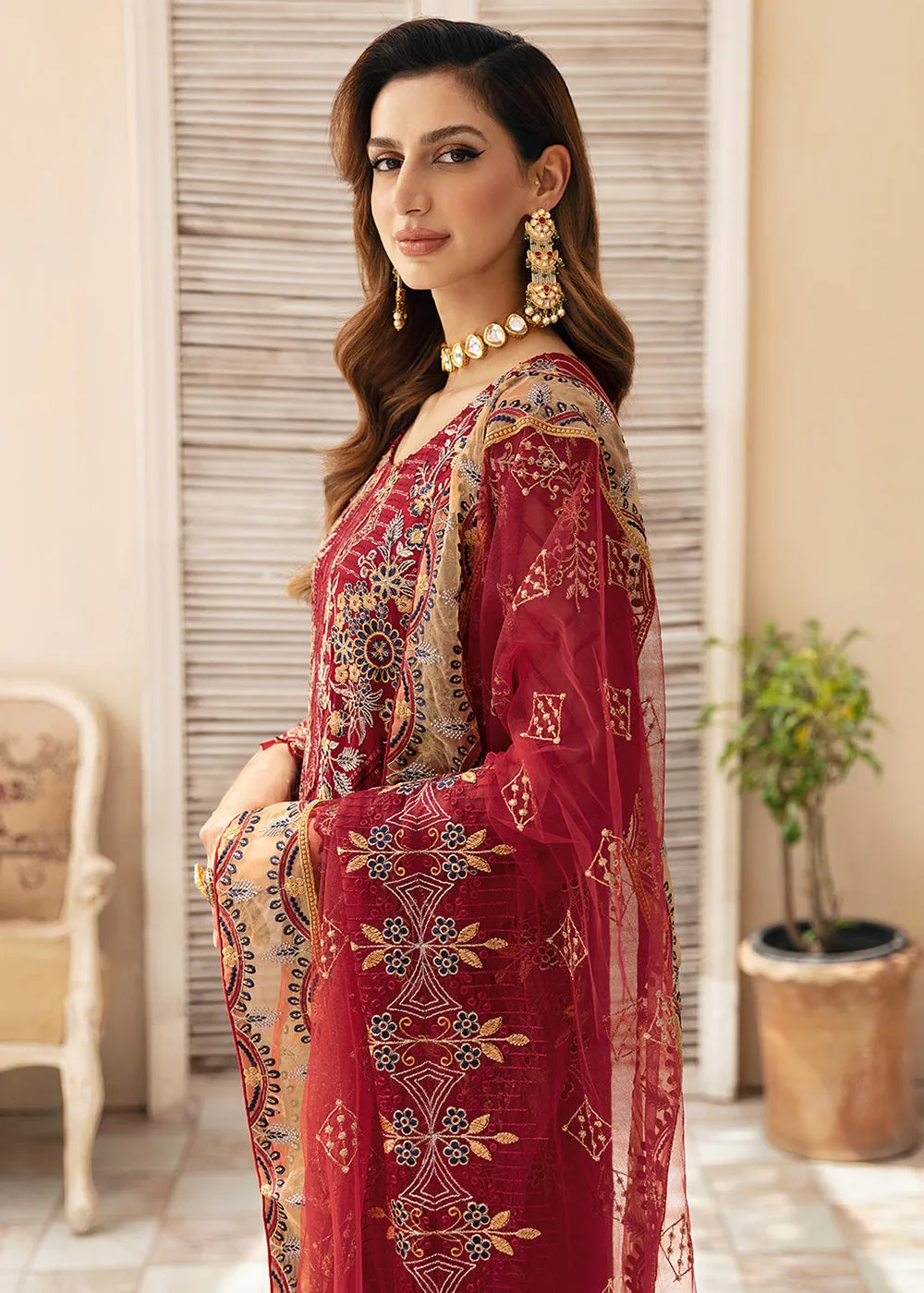 Chevron Luxury Chiffon Collection 24 by Ramsha | A-907