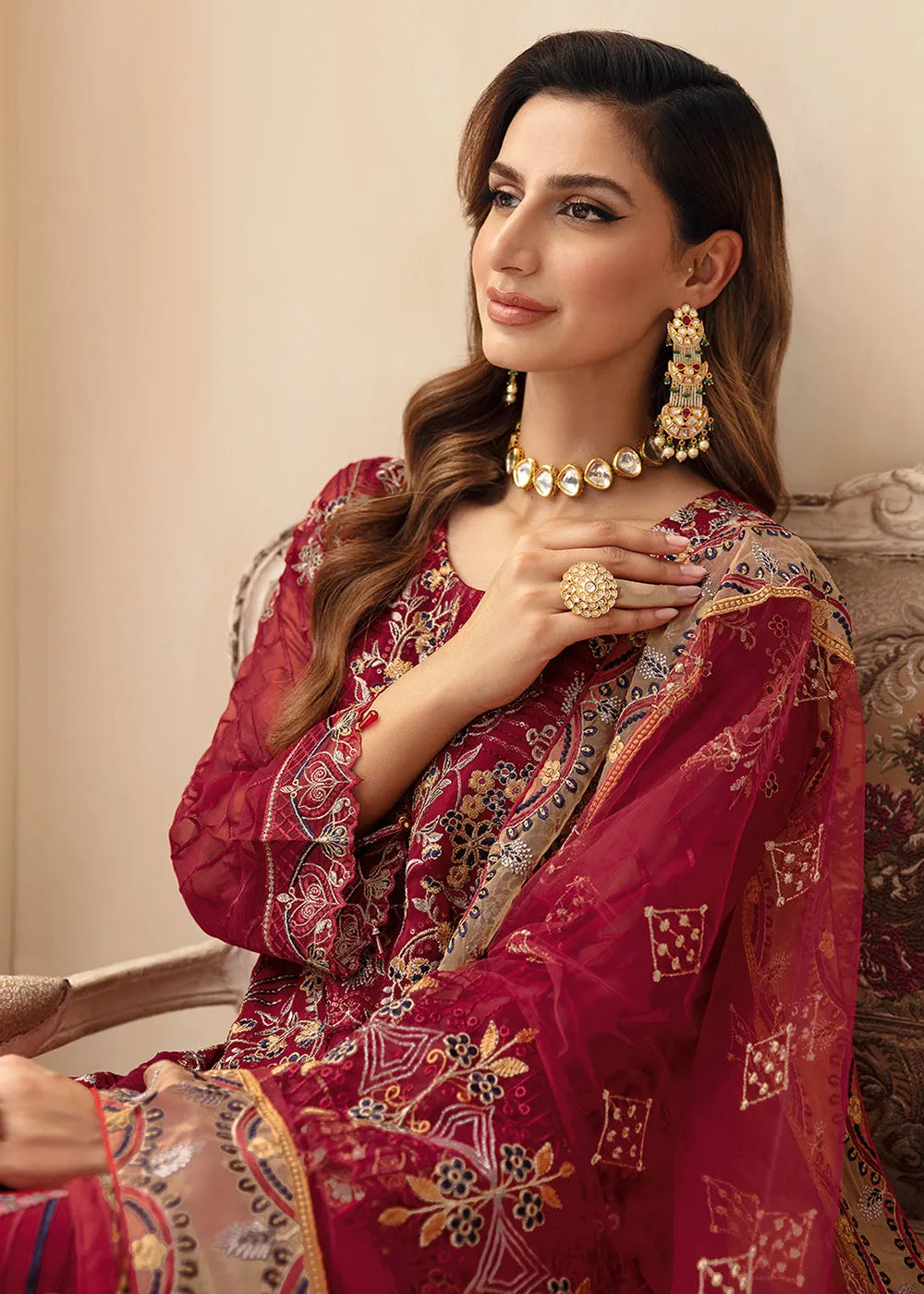 Chevron Luxury Chiffon Collection 24 by Ramsha | A-907