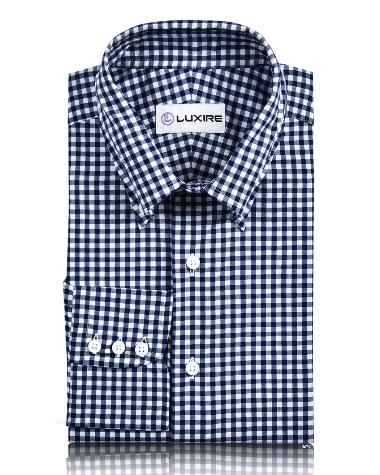 Classic Navy Gingham Shirt