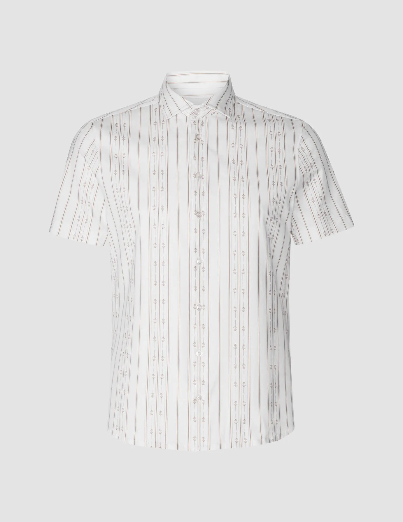 Classic Short Sleeve Shirt Earth Stripe