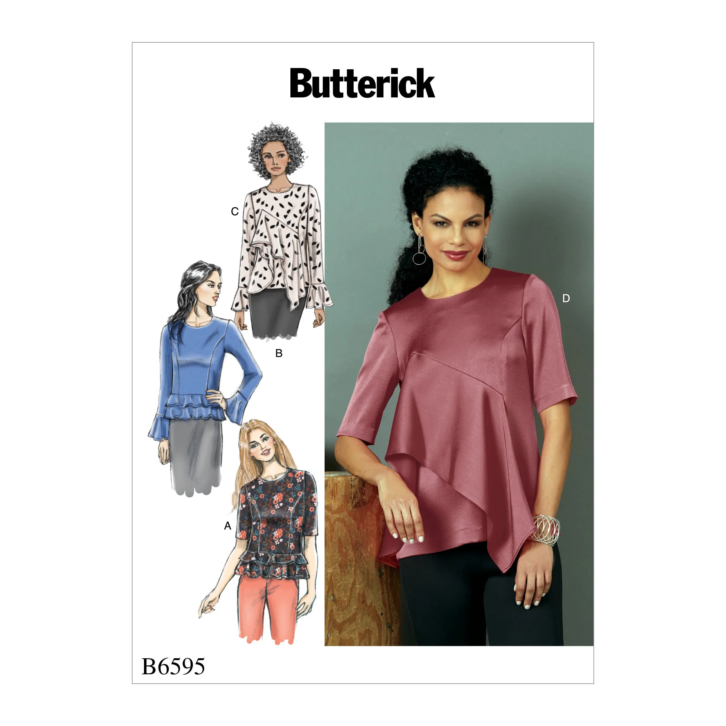 CLEARANCE • BUTTERICK PATTERN MISSES' TOP 6595