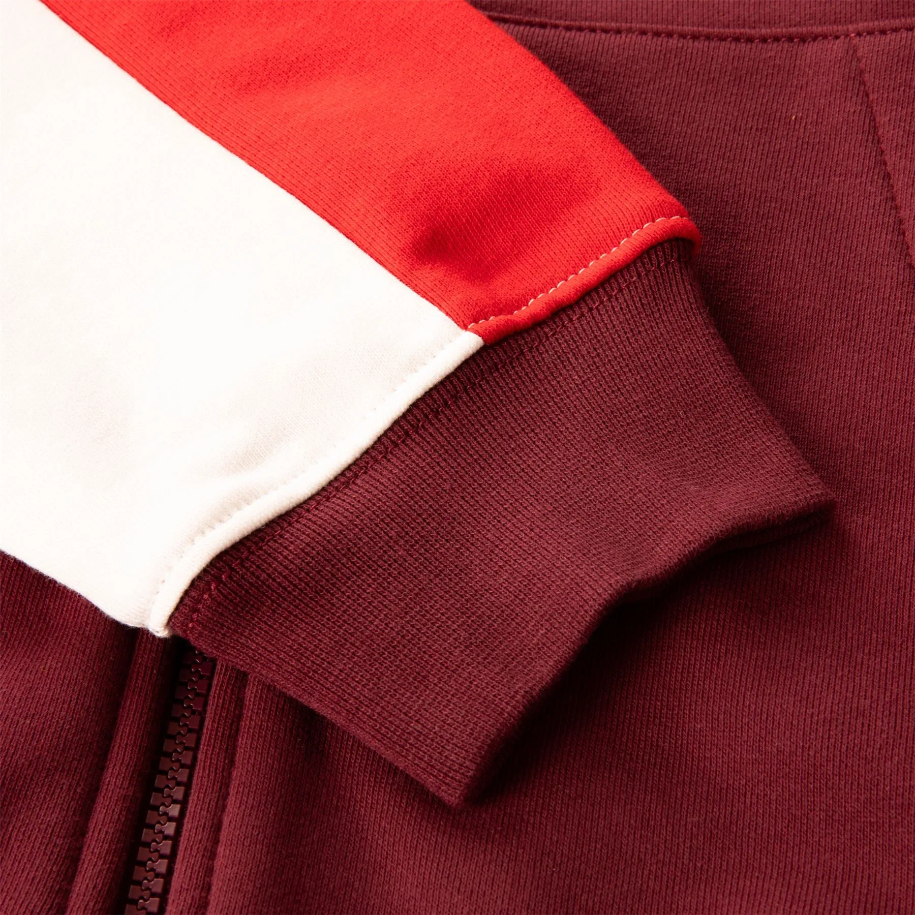 Colorblock Hoodie Bordeaux/Red/White - SS24