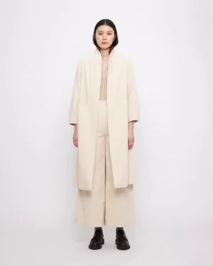 Corduroy Open Fall Coat Pearl