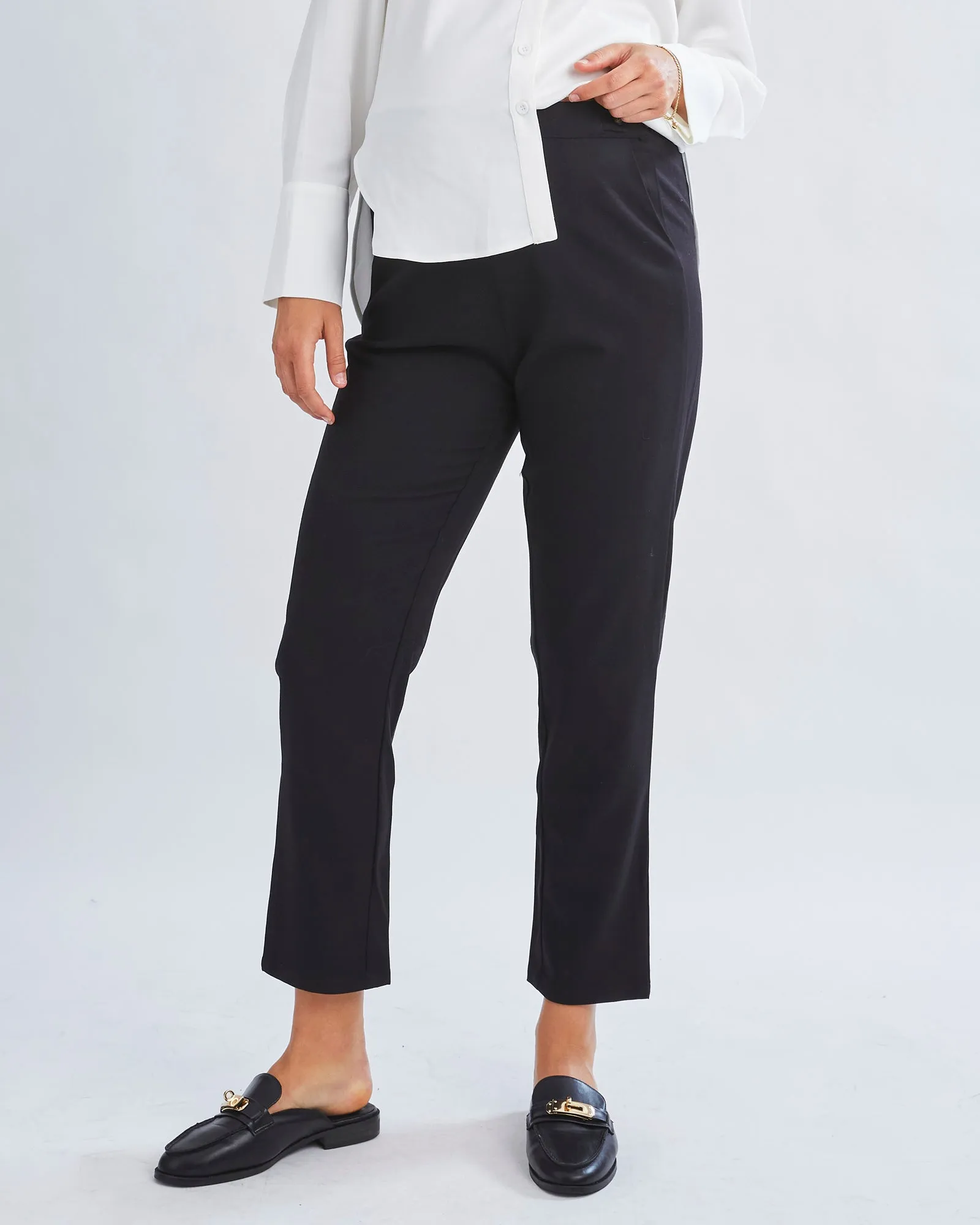 Donna High Waist Maternity Work Pants