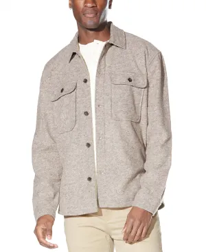 Durbin Relaxed Fit Shirt Jacket (Heather Khaki)