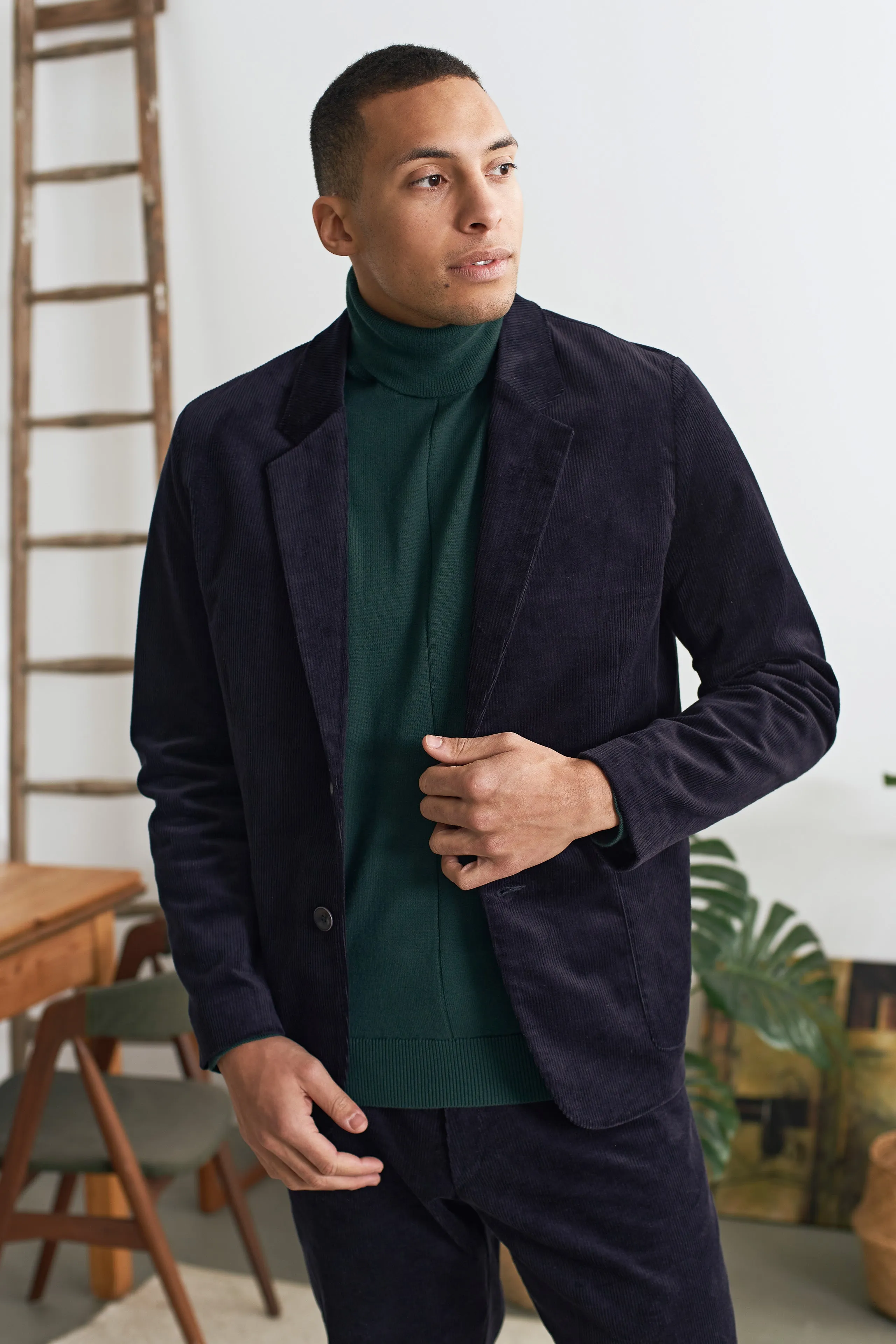 ENVER blazer eco corduroy navy