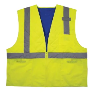 Ergodyne 12712 #6668 S Lime Class 2 Hi-Vis Safety Cooling Vest