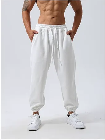 GYM BUDDY LOOSE FIT MID-RISE WAIST WORKOUT SWEATPANTS