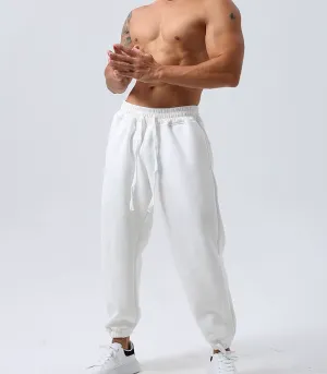 GYM BUDDY LOOSE FIT MID-RISE WAIST WORKOUT SWEATPANTS