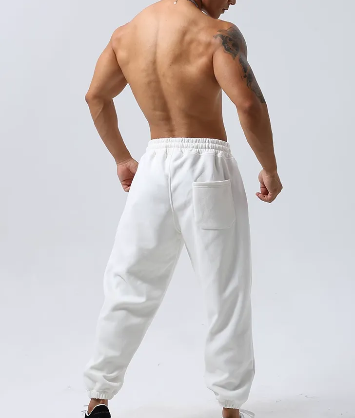 GYM BUDDY LOOSE FIT MID-RISE WAIST WORKOUT SWEATPANTS