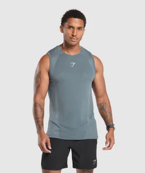 Gymshark Apex Seamless Tank - Iron Blue/Cool Blue