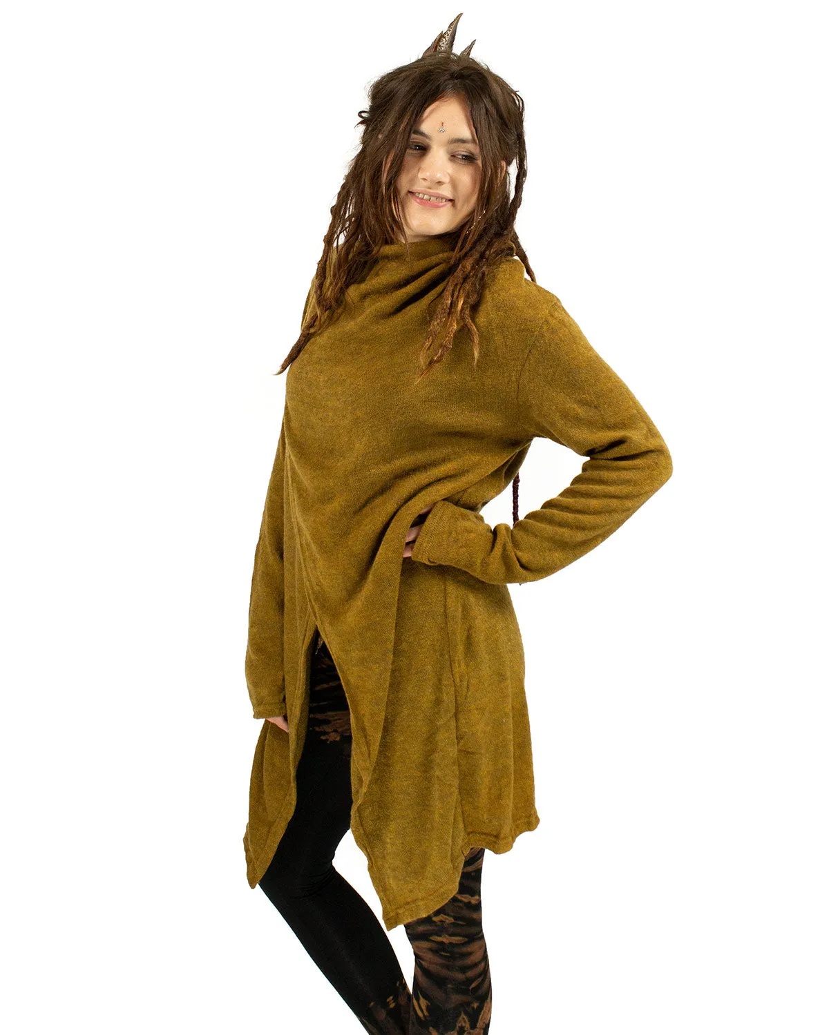 Hara Long Cardigan Wrap Camel