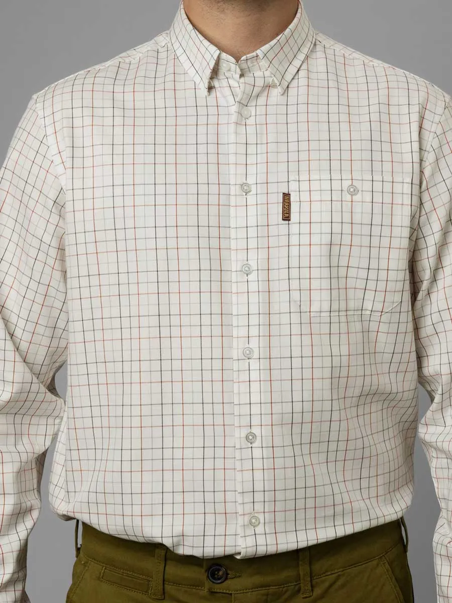 HARKILA Allerston Shirt - Mens 100% Cotton - Bloodstone Check