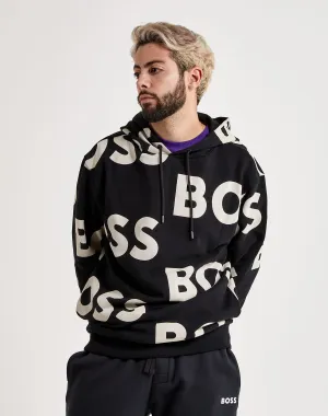 Hugo Boss Logo Print Hoodie