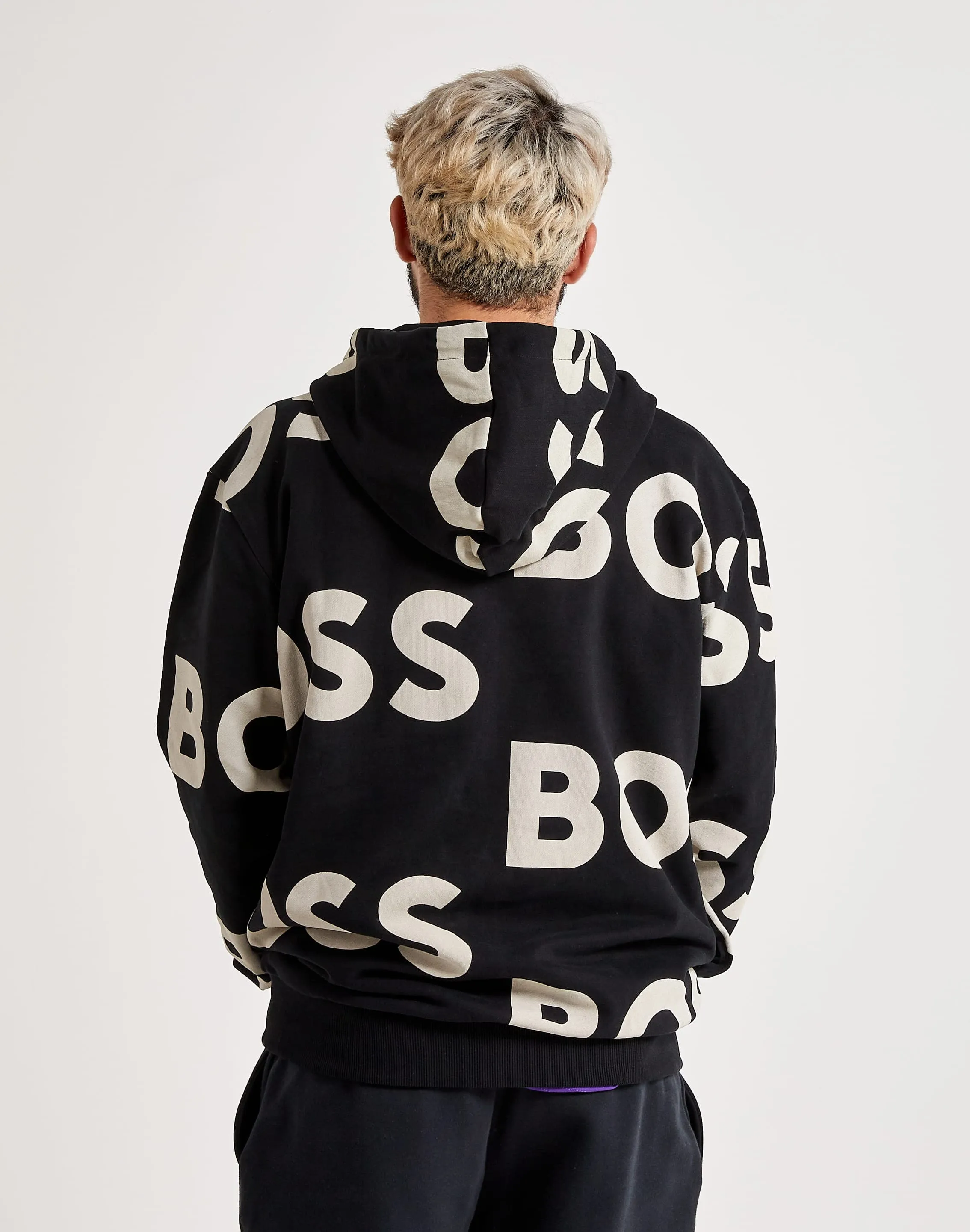 Hugo Boss Logo Print Hoodie