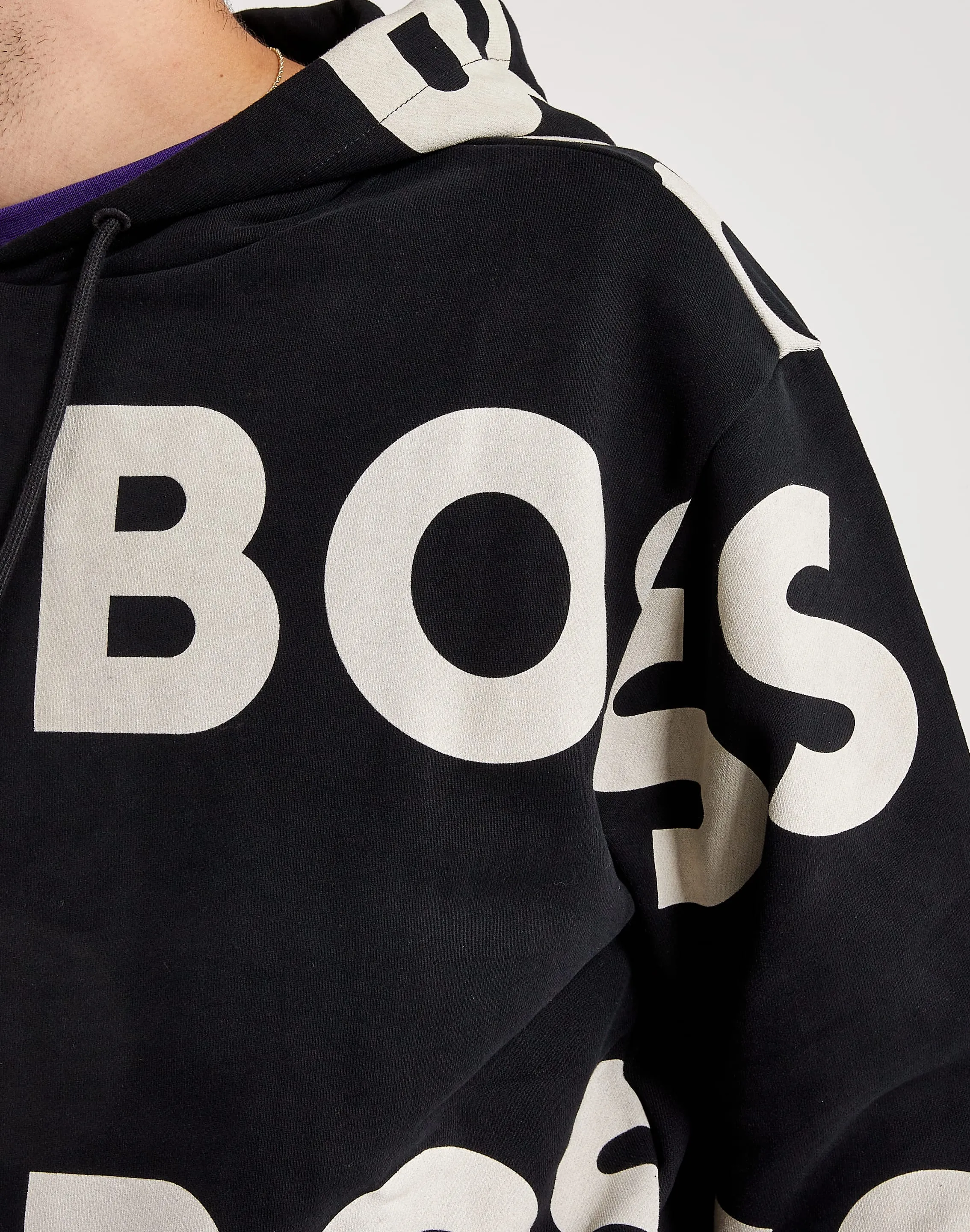 Hugo Boss Logo Print Hoodie