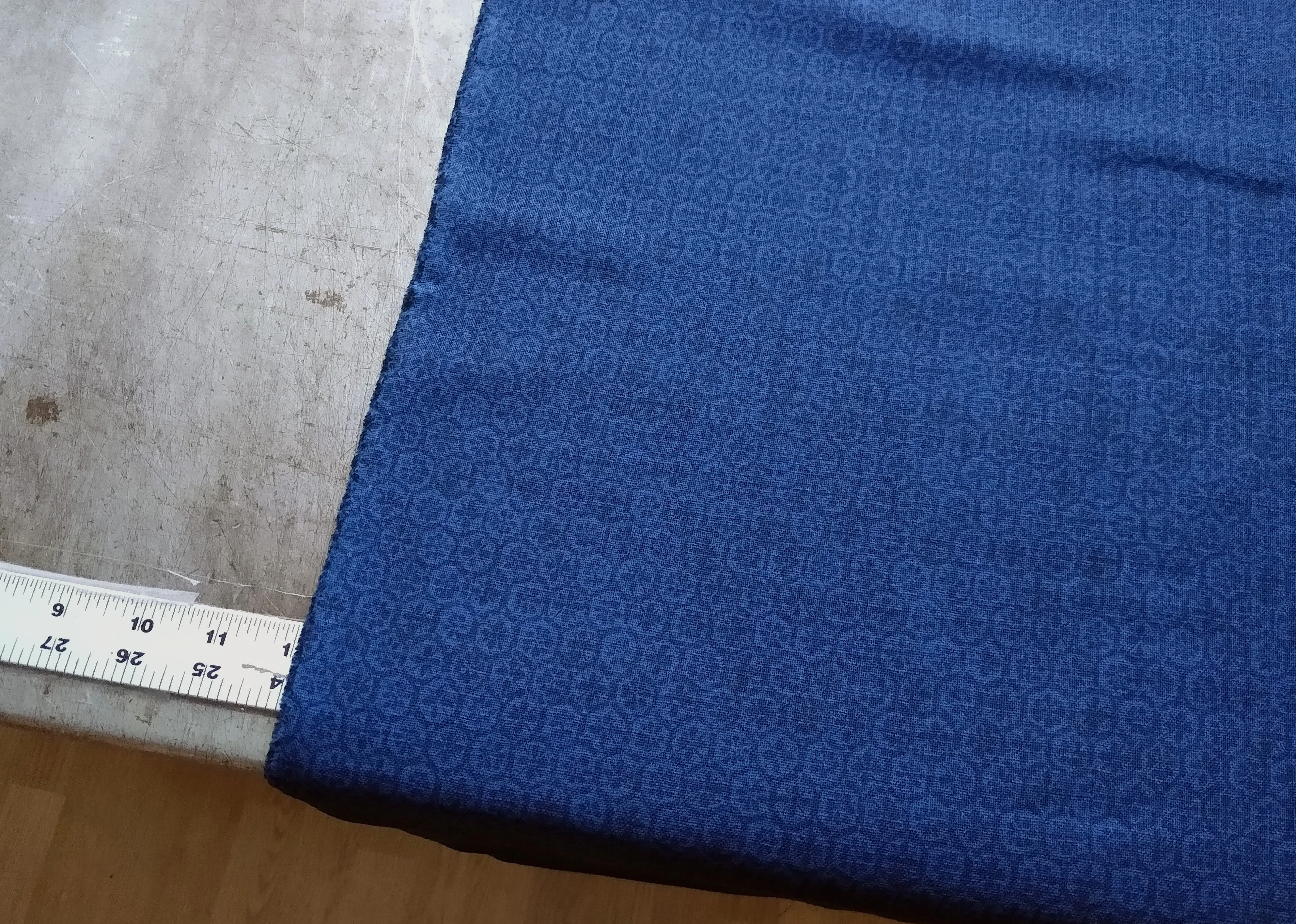 Japanese Slub Weave / Mosaic / Blue