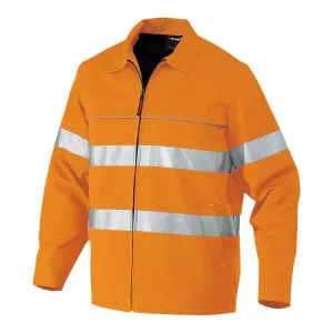 King Gee Hi-Vis Reflective Nano-tex Cotton Drill Work Jacket (K55805)