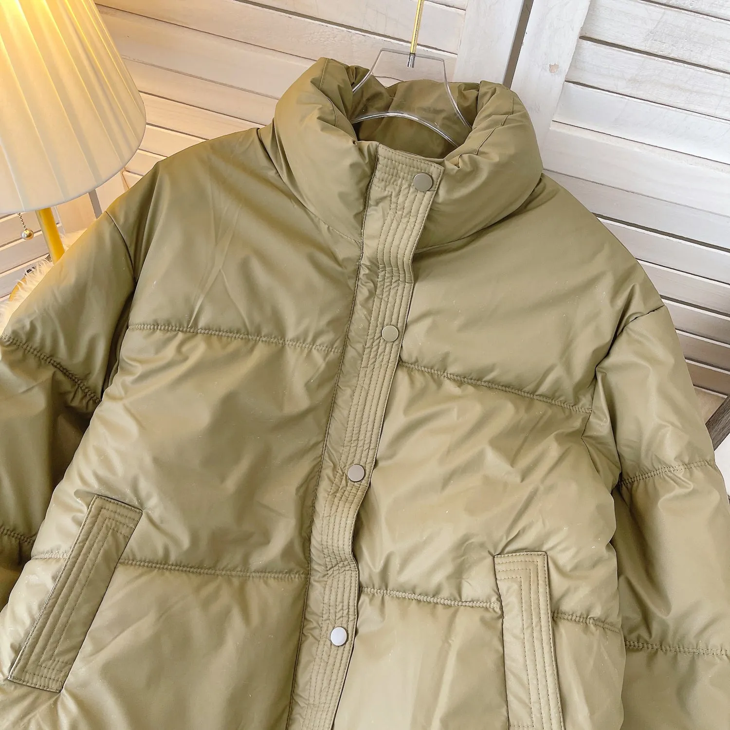 Korean Style Padded Puffy Coat