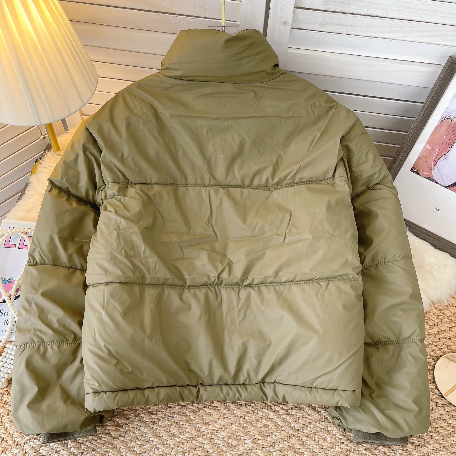 Korean Style Padded Puffy Coat