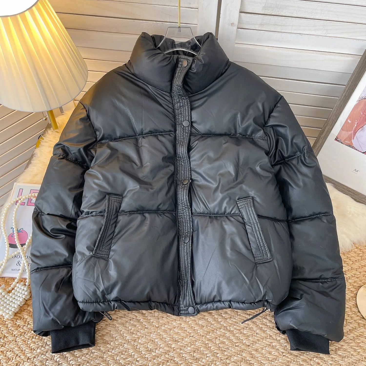 Korean Style Padded Puffy Coat