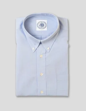 LIGHT BLUE PLAID DRESS SHIRT