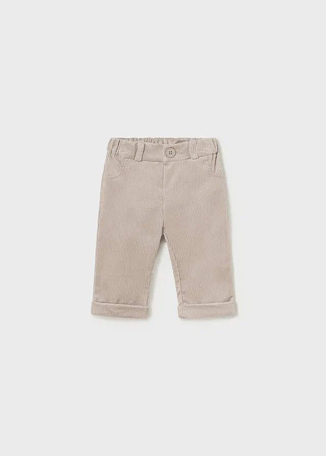 Light Nut Beige Corduroy trousers