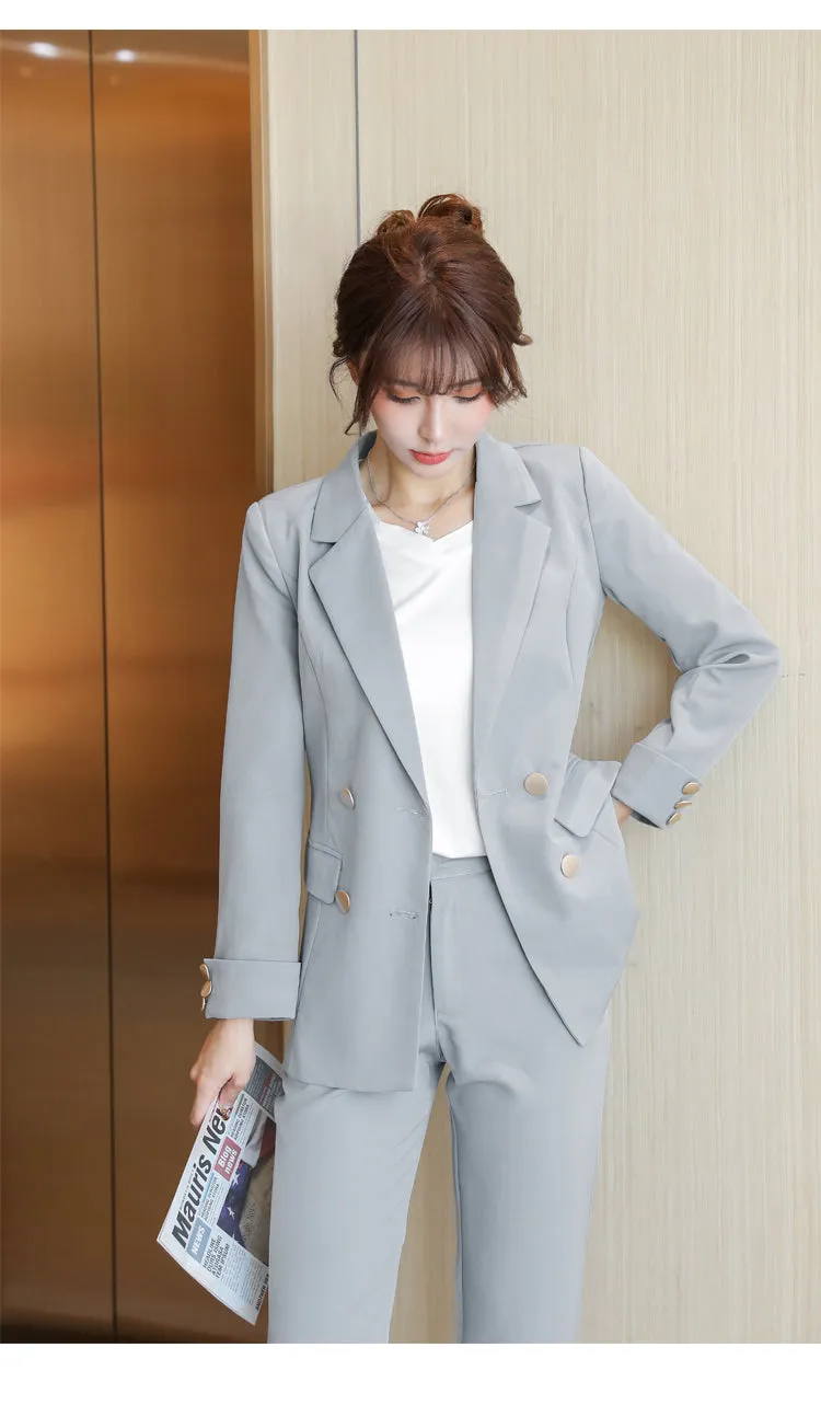 Lilian Elegant Cotton Office Suit Set