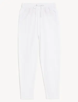 Linen Rich Tapered Ankle Grazer Trouser