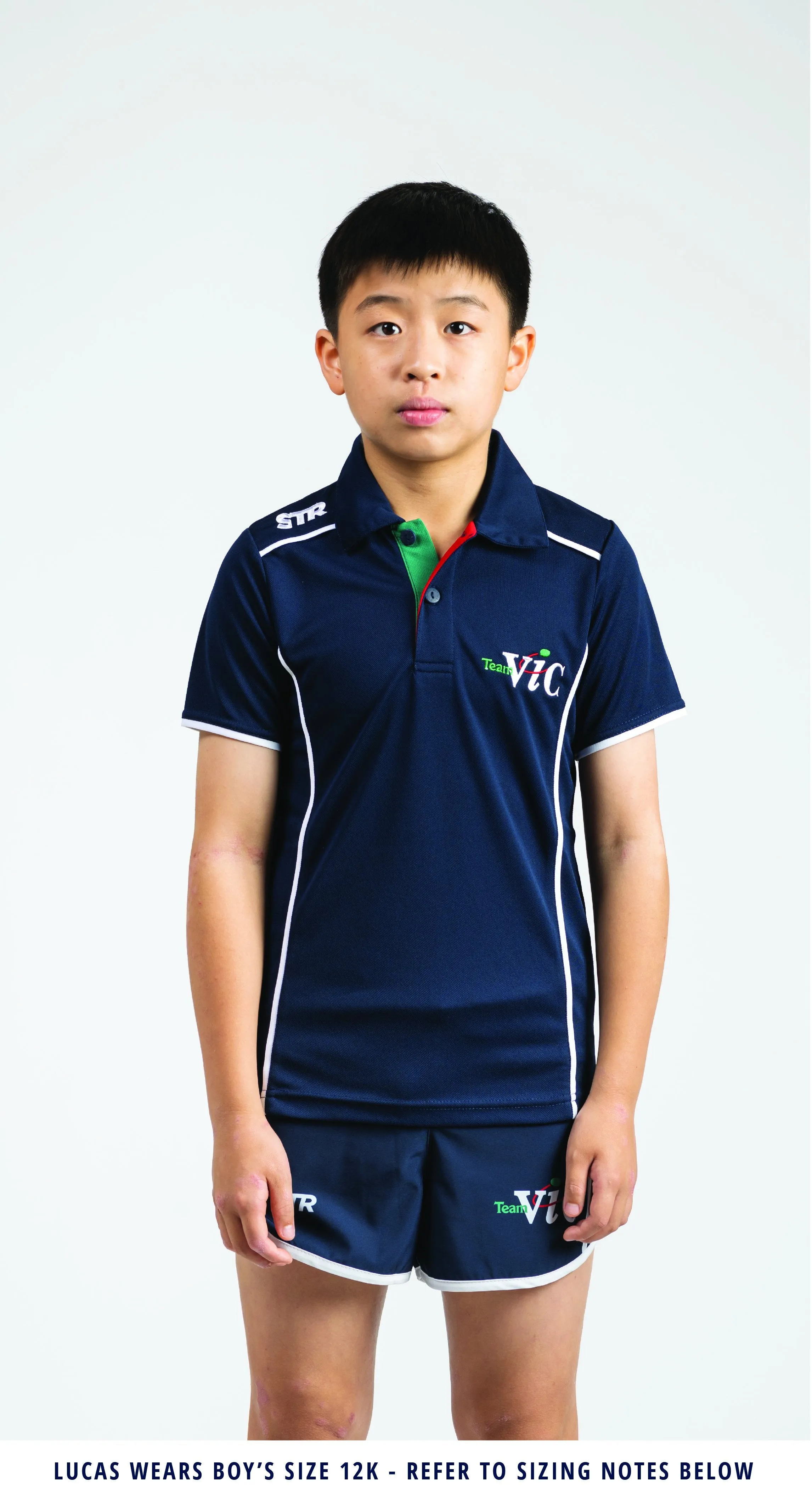 Male Team Vic Navy Polo (2022  Run Out Stock)