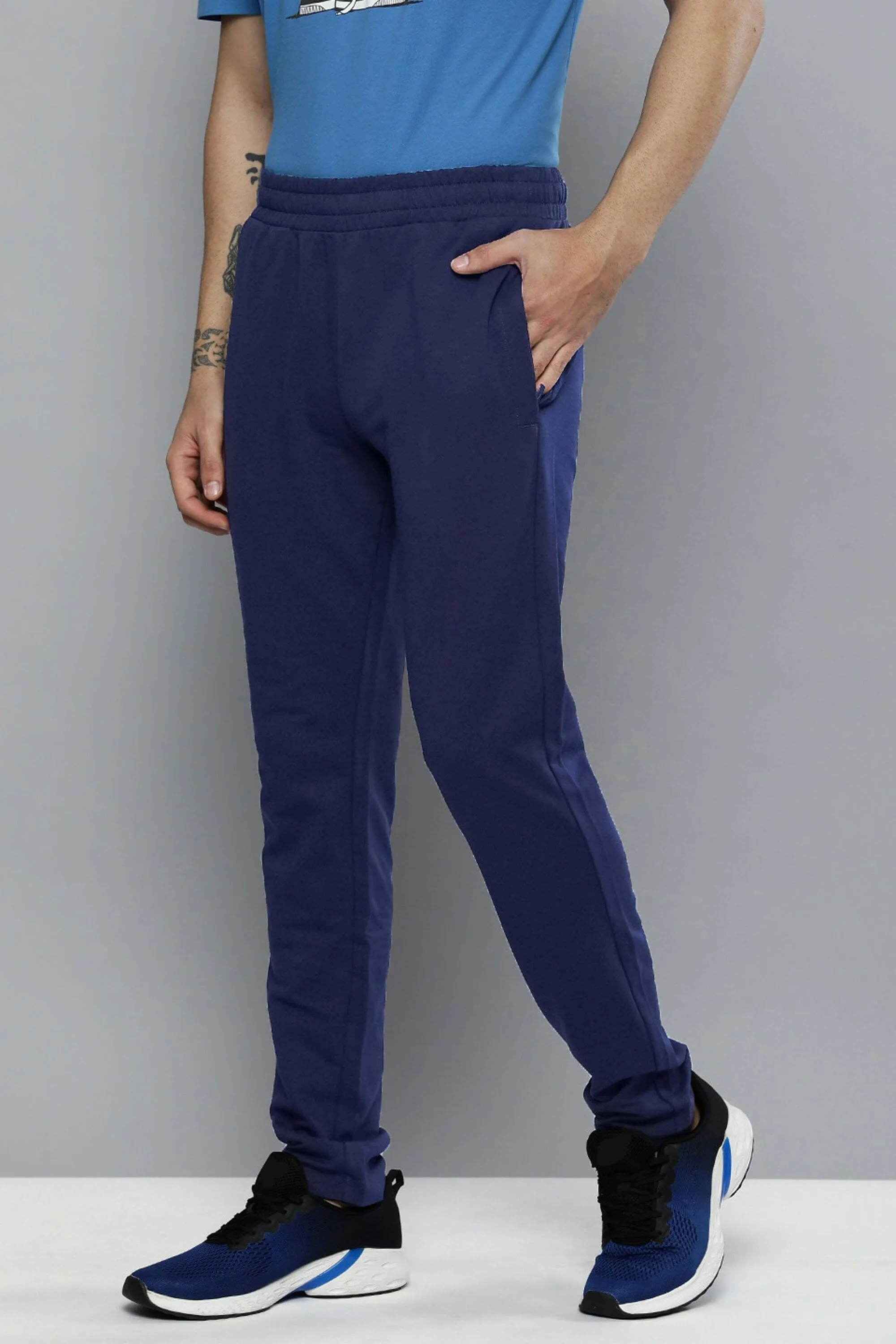 Men's Solid Design Activewear Trousers