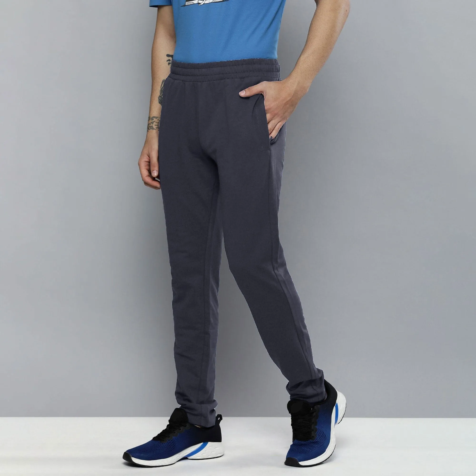 Men's Solid Design Activewear Trousers