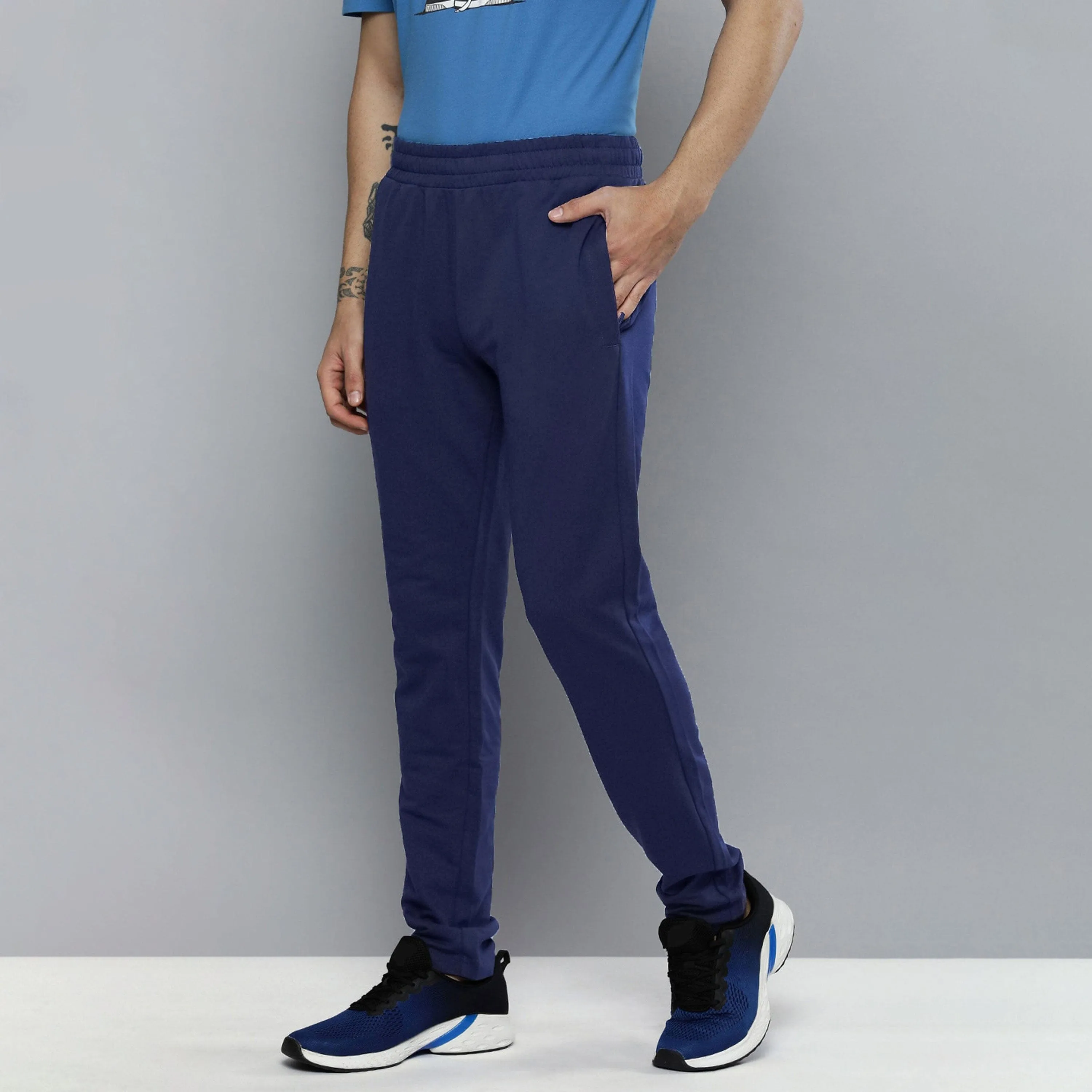 Men's Solid Design Activewear Trousers