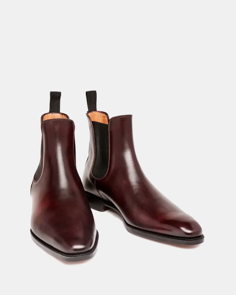 Museum Oxblood Leather Chelsea Boot