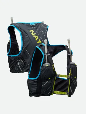 Nathan | Pinnacle 4L Hydration Race Vest | Unisex | Black/Finish Lime